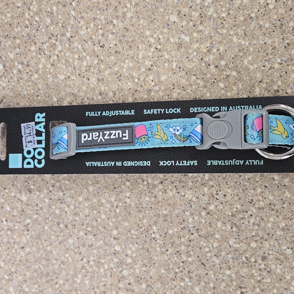 New! Dog collar wakey wakey! Size medium
